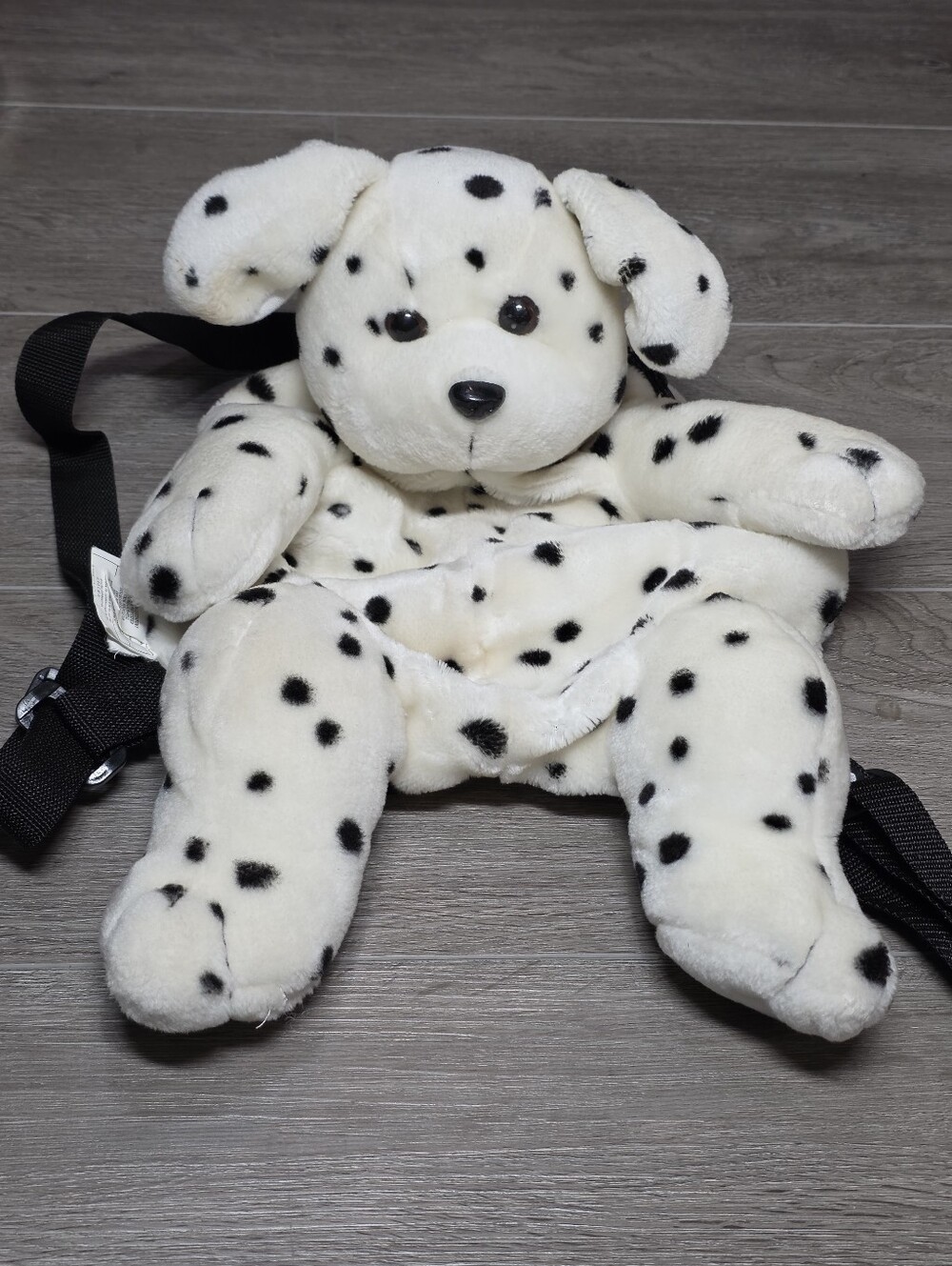 Vintage 1995 KAT-YA Dalmation Dog Plush Kids Backpack Retro Rave-Style Bag